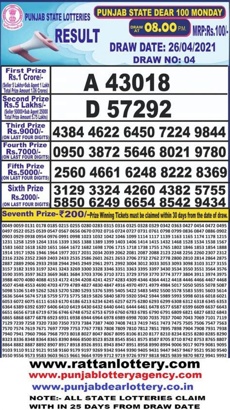 Weekly Lottery.